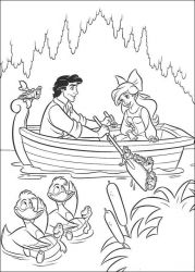 plansa de colorat mica sirena #7