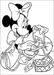 plansa de colorat minnie mouse #15