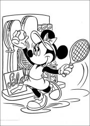 plansa de colorat minnie mouse #18