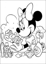 plansa de colorat minnie mouse #19