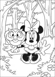 plansa de colorat minnie mouse #2