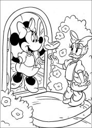 plansa de colorat minnie mouse #11