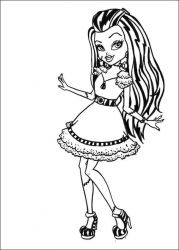 plansa de colorat monster high #5