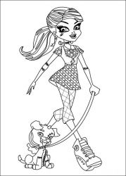 plansa de colorat monster high #6