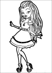 plansa de colorat monster high #15