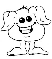 plansa de colorat monstruleti #4