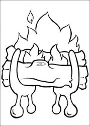 plansa de colorat mos craciun #6