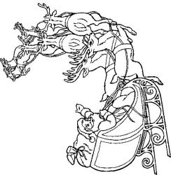 plansa de colorat mos craciun #8