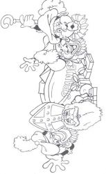 plansa de colorat mos nicolae #14