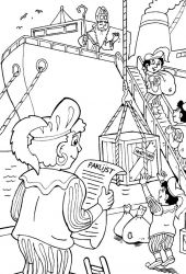 plansa de colorat mos nicolae #20