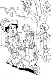 plansa de colorat mos nicolae #5