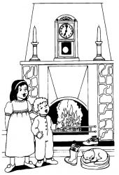 plansa de colorat mos nicolae #15