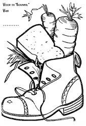 plansa de colorat mos nicolae #18