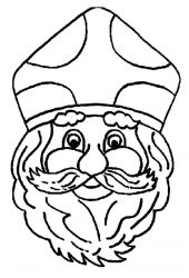 plansa de colorat mos nicolae #19