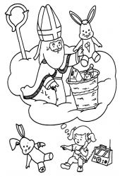 plansa de colorat mos nicolae #21