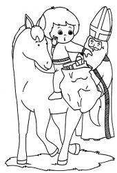 plansa de colorat mos nicolae #2