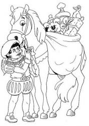 plansa de colorat mos nicolae #10