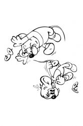 plansa de colorat motanul leopold #2