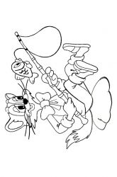 plansa de colorat motanul leopold #5