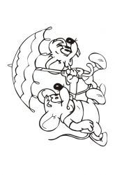 plansa de colorat motanul leopold #8