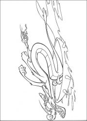 plansa de colorat mulan #4