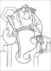 plansa de colorat mulan #14