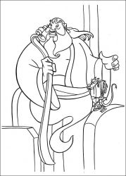 plansa de colorat mulan #15