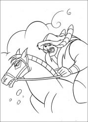 plansa de colorat mulan #3