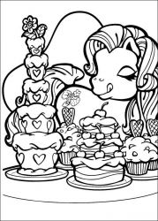 plansa de colorat my little poney #19