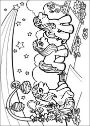 plansa de colorat my little poney #1