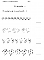 fise de lucru pentru  numara pana la 10 #11
