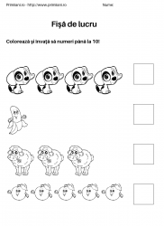 fise de lucru pentru  numara pana la 10 #13