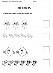 fise de lucru pentru  numara pana la 10 #15