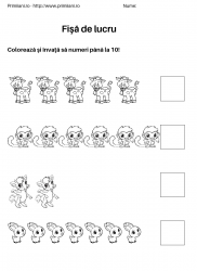 fise de lucru pentru  numara pana la 10 #16