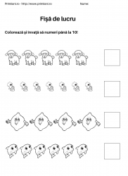 fise de lucru pentru  numara pana la 10 #18
