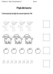 fise de lucru pentru  numara pana la 10 #19