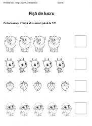 fise de lucru pentru  numara pana la 10 #2