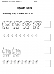 fise de lucru pentru  numara pana la 10 #3
