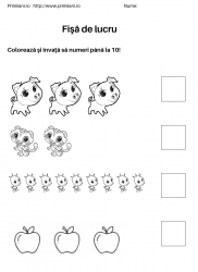 fise de lucru pentru  numere #18