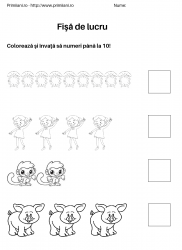 fise de lucru pentru  numara pana la 10 #5