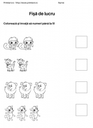 fise de lucru pentru  numere #10