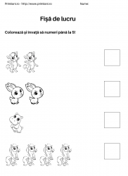 fise de lucru pentru  numere #13