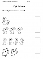 fise de lucru pentru  numere #16