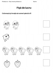 fise de lucru pentru  numere #2