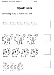 fise de lucru pentru  numere #2