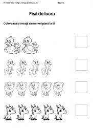 fise de lucru pentru  numere #3