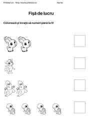 fise de lucru pentru  numere #4