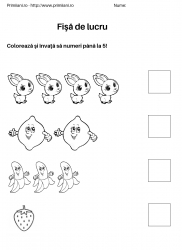 fise de lucru pentru  numere #8