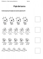fise de lucru pentru  numere #9