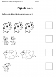fise de lucru pentru  numere #5